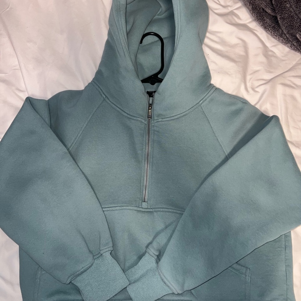 Light green Half-Zip Hoodie
